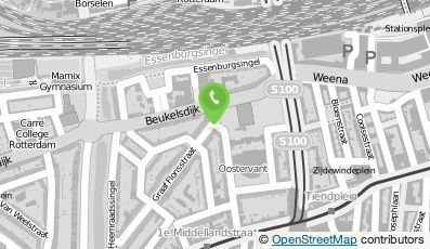 Bekijk kaart van Dierenkliniek Rotterdam Centrum West in Rotterdam