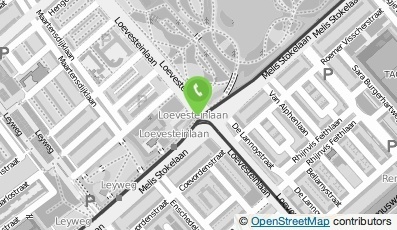 Bekijk kaart van Bloemenkiosk 'De Groene Zwaan' in Den Haag
