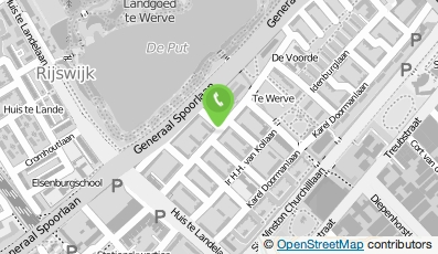 Bekijk kaart van Coöper. ver. exploit. service- appartementen 'Belvédère' UA in Rijswijk (Zuid-Holland)