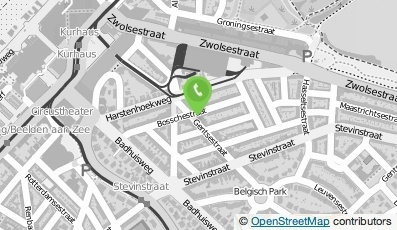Bekijk kaart van Coffeeshop Blue White  in Den Haag