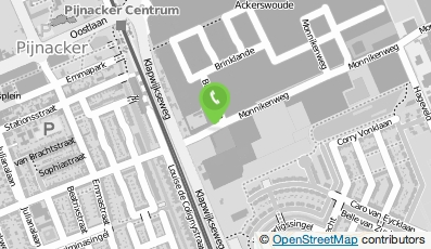 Bekijk kaart van Boomkwekerij en Hoveniersbedr. John van der Burg in Pijnacker