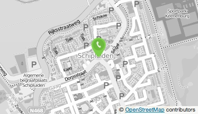 Bekijk kaart van Onderhoudsbedrijf A.F.G. Keijzer in Schipluiden