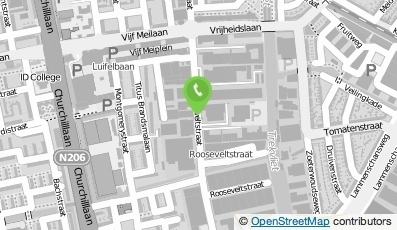 Bekijk kaart van Popschool de Reus in Leiden