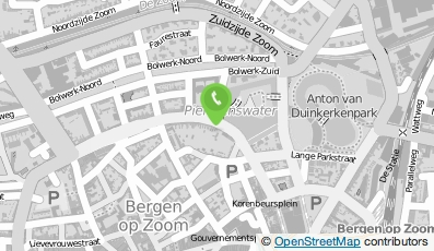 Bekijk kaart van Hanoël in Bergen op Zoom