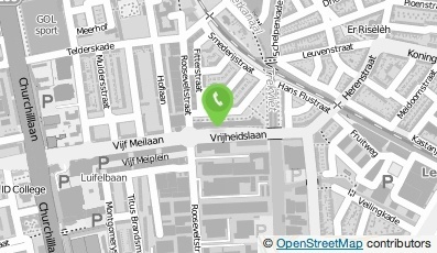 Bekijk kaart van Plaatsvervangend tandarts van Broeckhuijsen in Leiden