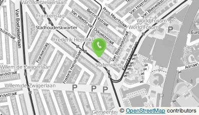 Bekijk kaart van Dierenartsen-Associatie Boersma, van Look & Pino in Den Haag