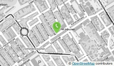 Bekijk kaart van Praktijk voor fysiotherapie Piet Heinstraat in Den Haag