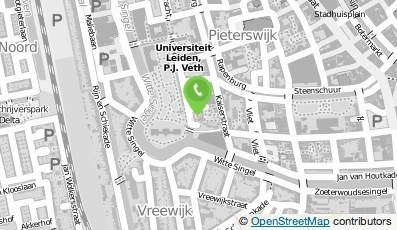 Bekijk kaart van v.h. Loodgietersbedrijf F.F. van der Mark in Leiden