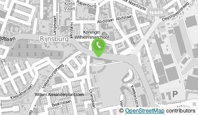 Bekijk kaart van Rijnsburgse Stomerij & Wasserij in Rijnsburg