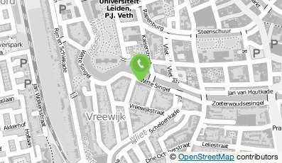 Bekijk kaart van Pension Witte Singel in Leiden
