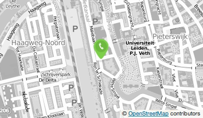 Bekijk kaart van Architektenburo Hans Bakker in Leiden