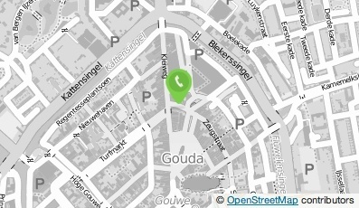 Bekijk kaart van Ricken's Naaimachinehandel  in Gouda