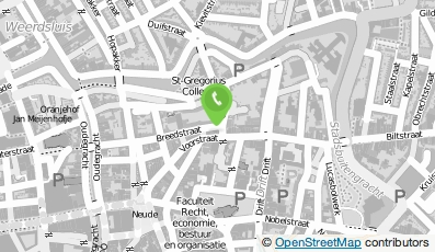Bekijk kaart van Verloskundigenpraktijk Breedstraat in Utrecht