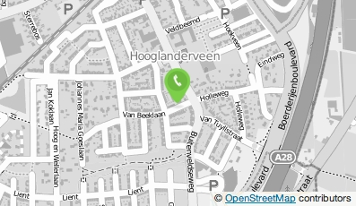 Bekijk kaart van Drukkerij Van Beek in Hooglanderveen
