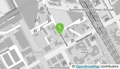 Bekijk kaart van Med. Cons. H'sum Arbodienst Midden Nederland B.V. in Amsterdam Zuidoost