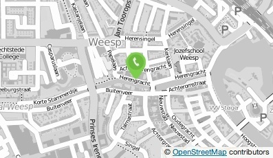 Bekijk kaart van Hotel-Restaurant Het Hart van Weesp in Weesp