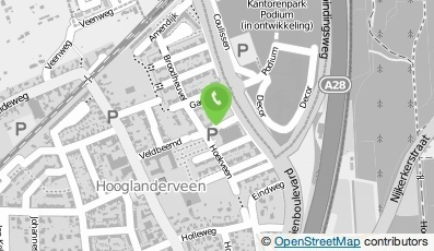 Bekijk kaart van A.E. Echten Holding B.V.  in Hooglanderveen