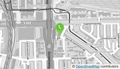 Bekijk kaart van Biljartcentrum Sloterdijk in Amsterdam