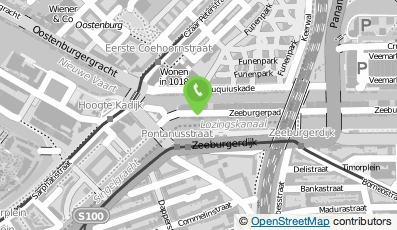 Bekijk kaart van Geluidsstudio 'Studio De Boot' in Amsterdam
