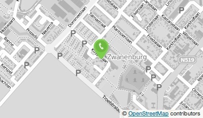 Bekijk kaart van Handelsonderneming Dana  in Zwanenburg