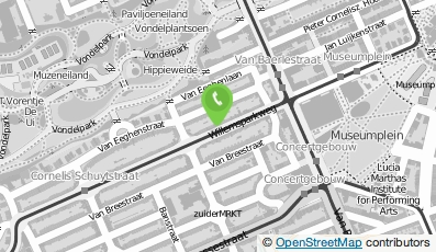 Bekijk kaart van De Kleine Wereld KDV Willemsparkweg in Amsterdam