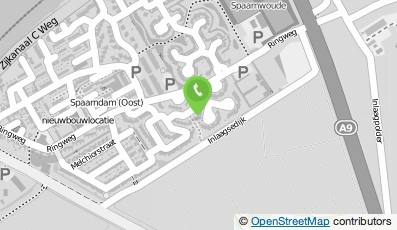 Bekijk kaart van Bouw- en aannemers bedrijf J van Aarle in Spaarndam