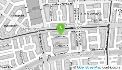 Bekijk kaart van Kunst en Adviesbureau Wieg in Amsterdam