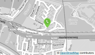 Bekijk kaart van Bouwbedrijf M. van den Brink in Halfweg