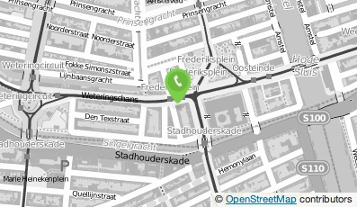 Bekijk kaart van Hotel V Frederiksplein in Amsterdam