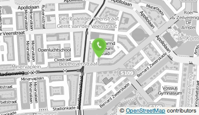 Bekijk kaart van Marian Cramer Projects in Amsterdam
