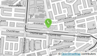 Bekijk kaart van Tandartspraktijk Maasstraat in Amsterdam
