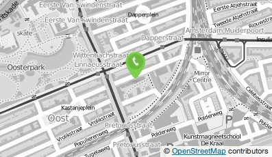 Bekijk kaart van Praktijk Musculoskeletale Geneeskunde Amsterdam in Amsterdam
