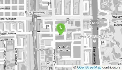 Bekijk kaart van Praktijk Oefentherapie Mensendieck A. ten Cate in Amsterdam