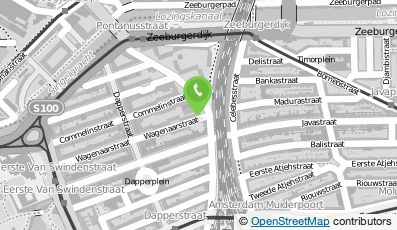 Bekijk kaart van Praktijk Fysiotherapie Dapperbuurt in Amsterdam