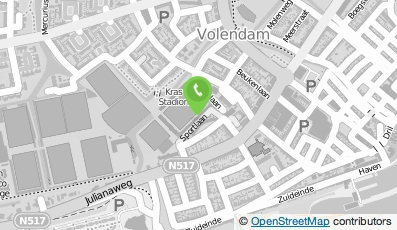 Bekijk kaart van R.K.S.V. Volendam in Volendam
