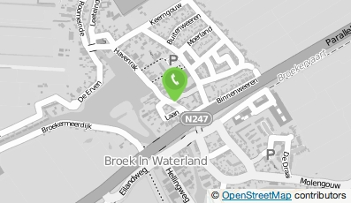 Bekijk kaart van Pannekoekhuis De Witte Swaen in Broek In Waterland