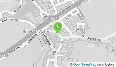 Bekijk kaart van V.O.F. Wals/Schokker  in Broek In Waterland