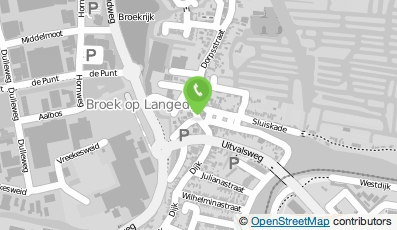 Bekijk kaart van Salon Schouten in Broek op Langedijk