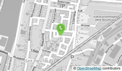 Bekijk kaart van J. A. Vos Stratenmakersbedrijf  in Sint Pancras