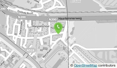 Bekijk kaart van Timmerbedrijf Raymon van den Broek in Halfweg