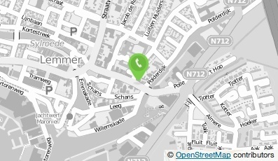 Bekijk kaart van Hotel/Bed&Breakfast 'It Heech Hus' in Lemmer