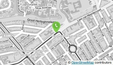 Bekijk kaart van Hotel 96 B.V.  in Den Haag