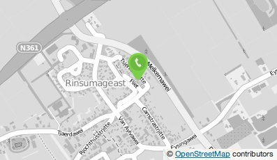 Bekijk kaart van Schilder- en onderhoudsbedrijf S. de Vries in Rinsumageast