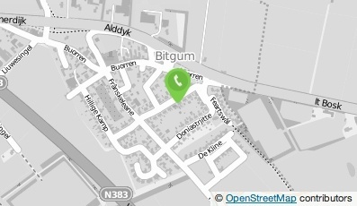Bekijk kaart van Timmer- en Onderhoudsbedrijf Janzen in Bitgum