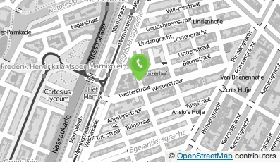 Bekijk kaart van Fysiotherapie Tichelstraat in Amsterdam