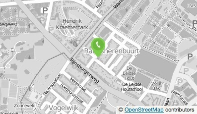 Bekijk kaart van M.F. van den Bergh, liter. en cultur. activiteiten in Leiden