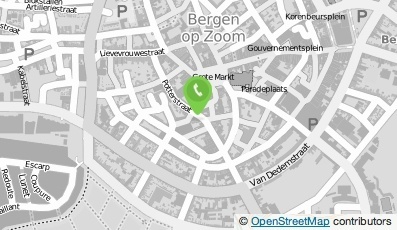 Bekijk kaart van Kledingreparatie De Grote Schaar in Bergen op Zoom