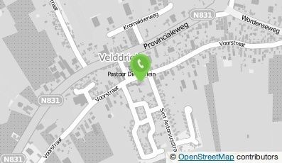 Bekijk kaart van Kinderdagverblijf 't Veldmuisje B.V. in Velddriel