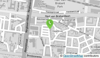 Bekijk kaart van Wooninrichting J. Musters en Stoffenhandel 't Lapke in Tilburg