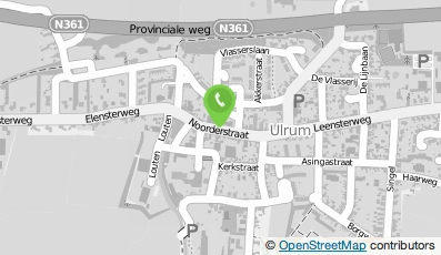 Bekijk kaart van Autobedrijf Bakker in Ulrum